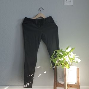 Brown Black Check Ankle Pants